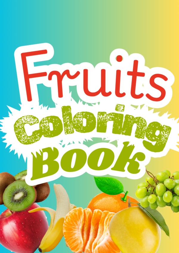 1 Fruits Coloring Book for Kids-kidsgohub.com-