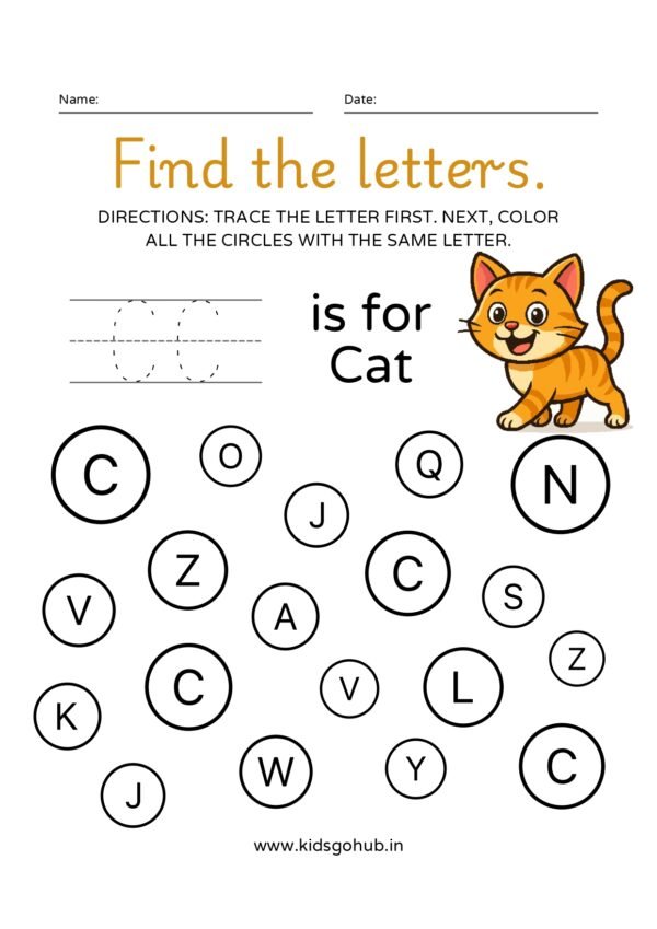 Find, Trace, and Color the Letter A to Z Alphabet Worksheet (1) (1)_page-0003-kidsgohub.com- Find, Trace, and Color the Letter A to Z Alphabet Worksheet