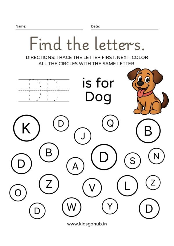 Find, Trace, and Color the Letter A to Z Alphabet Worksheet (1) (1)_page-0004-kidsgohub.com- Find, Trace, and Color the Letter A to Z Alphabet Worksheet