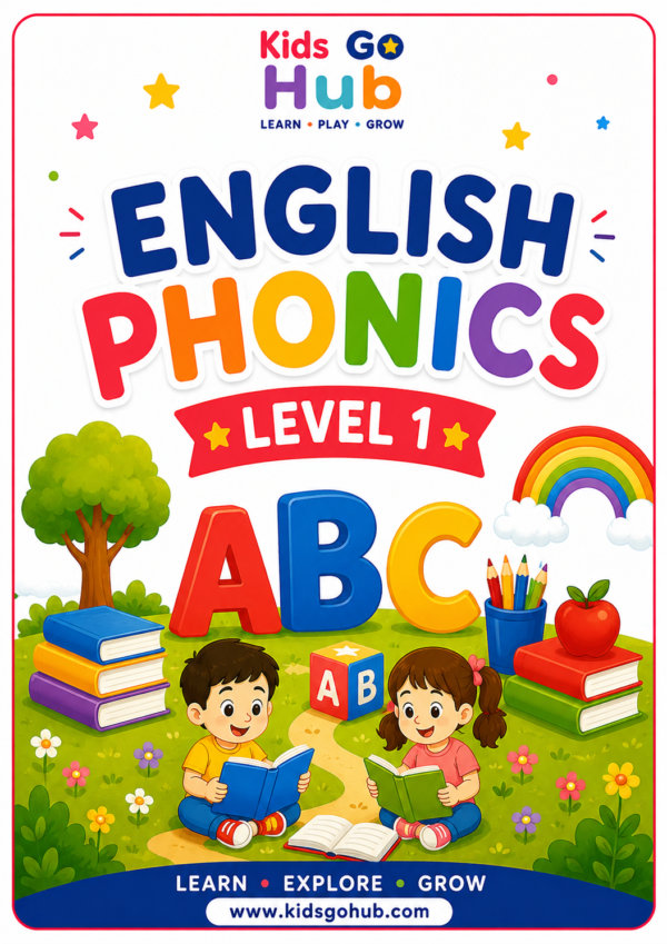 1 (2) English Phonics Level 1 PDF for Kids | Alphabet Sounds, Blending, CVC Words & Reading