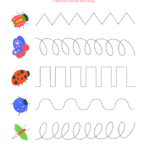 Bugs Tracing Worksheet free bugs tracing worksheet-kidsgohub.com-