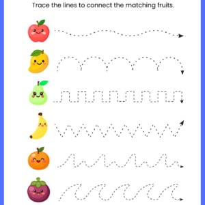 Free Fruit Path Tracing Worksheet for Kids – Printable Pre-Writing Activity-kidsgohub.com- Free-Fruit-Path-Tracing-Worksheet-for-Kids-–-Printable-Pre-Writing-Activity-kidsgohub.com-