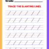 rewrewr - Copy Slanting Lines Tracing Worksheets for Kids-kidsgohub.com